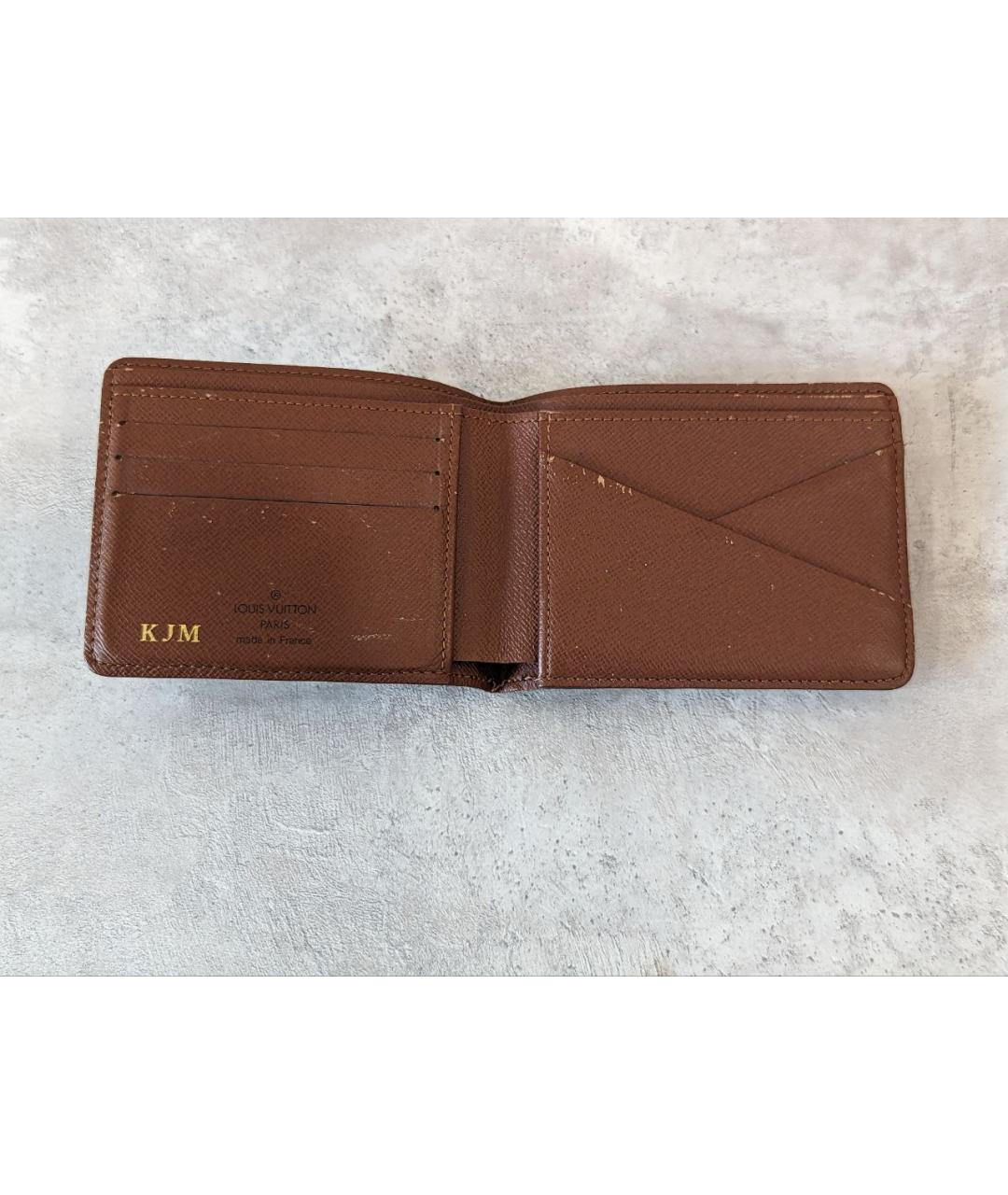 LOUIS VUITTON PRE-OWNED Коричневый кошелек, фото 4