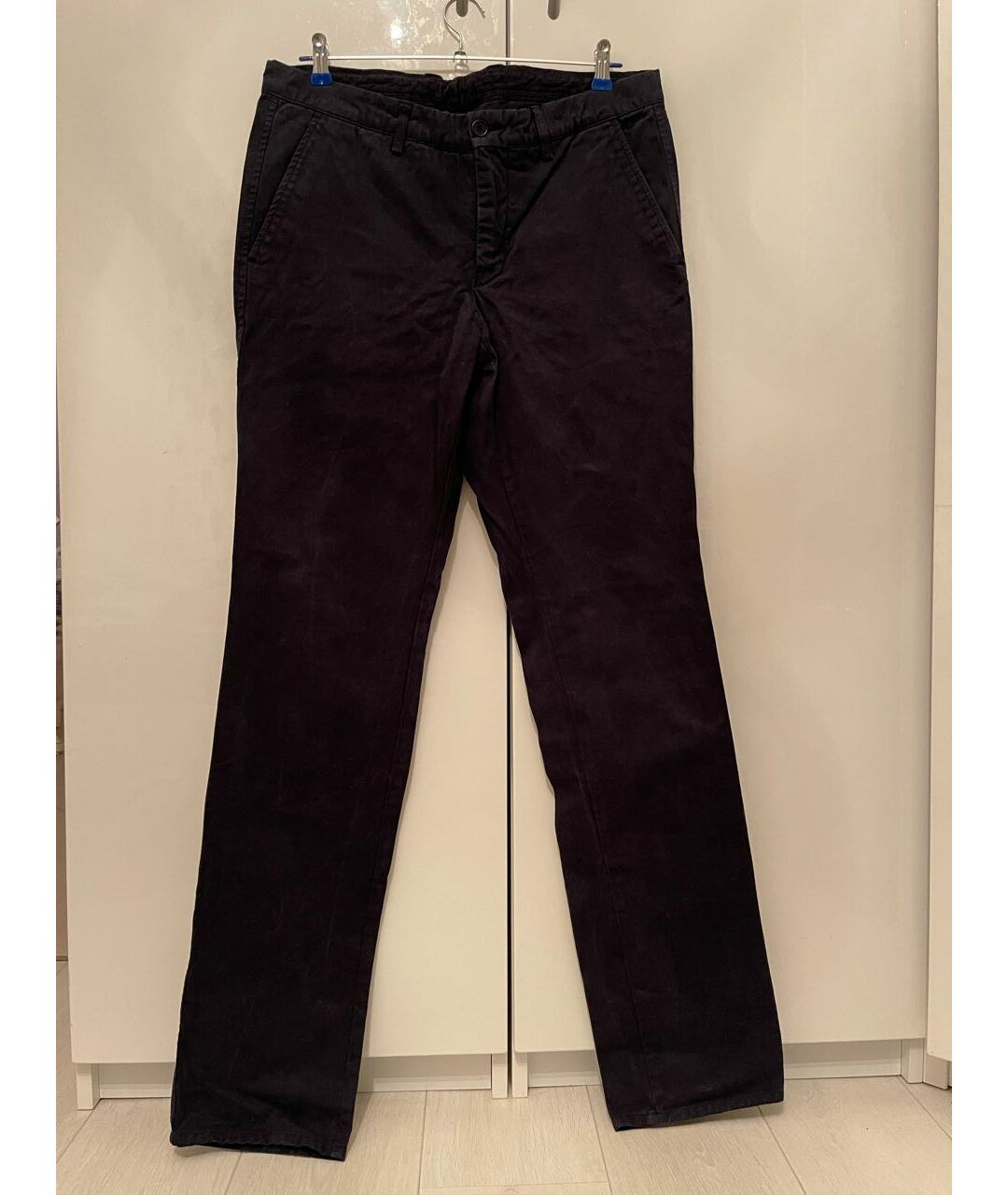 ASPESI Черные хлопковые прямые джинсы, фото 6