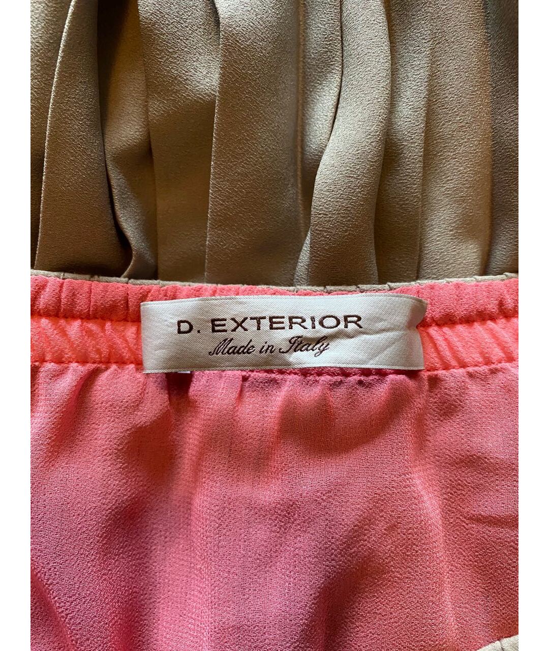 D.EXTERIOR Бежевая полиэстеровая юбка миди, фото 5