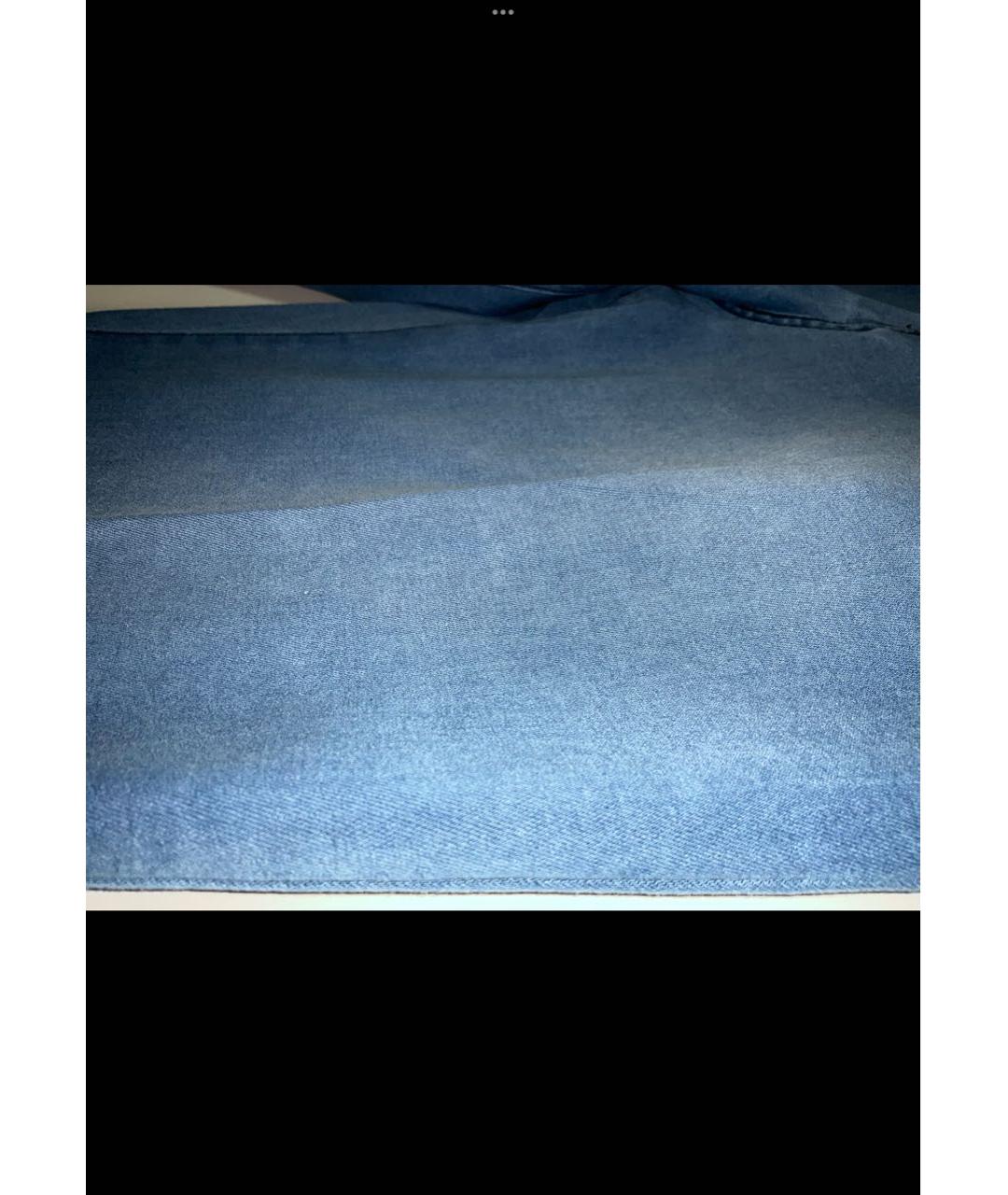 KITON Голубые хлопко-эластановые джинсы скинни, фото 2
