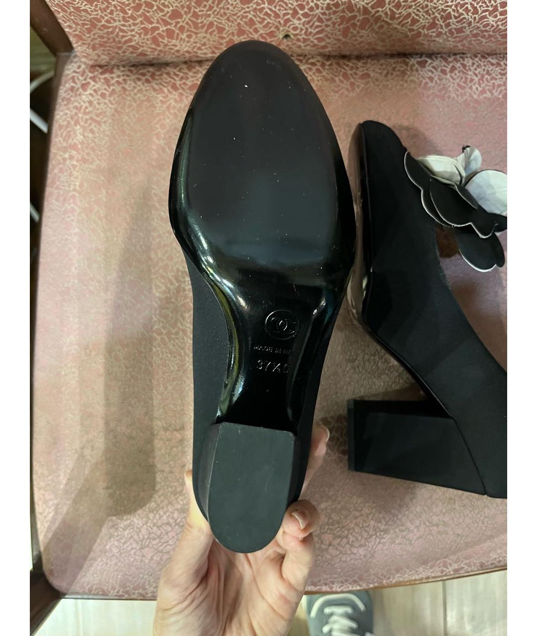 CHANEL PRE-OWNED Черные туфли, фото 5