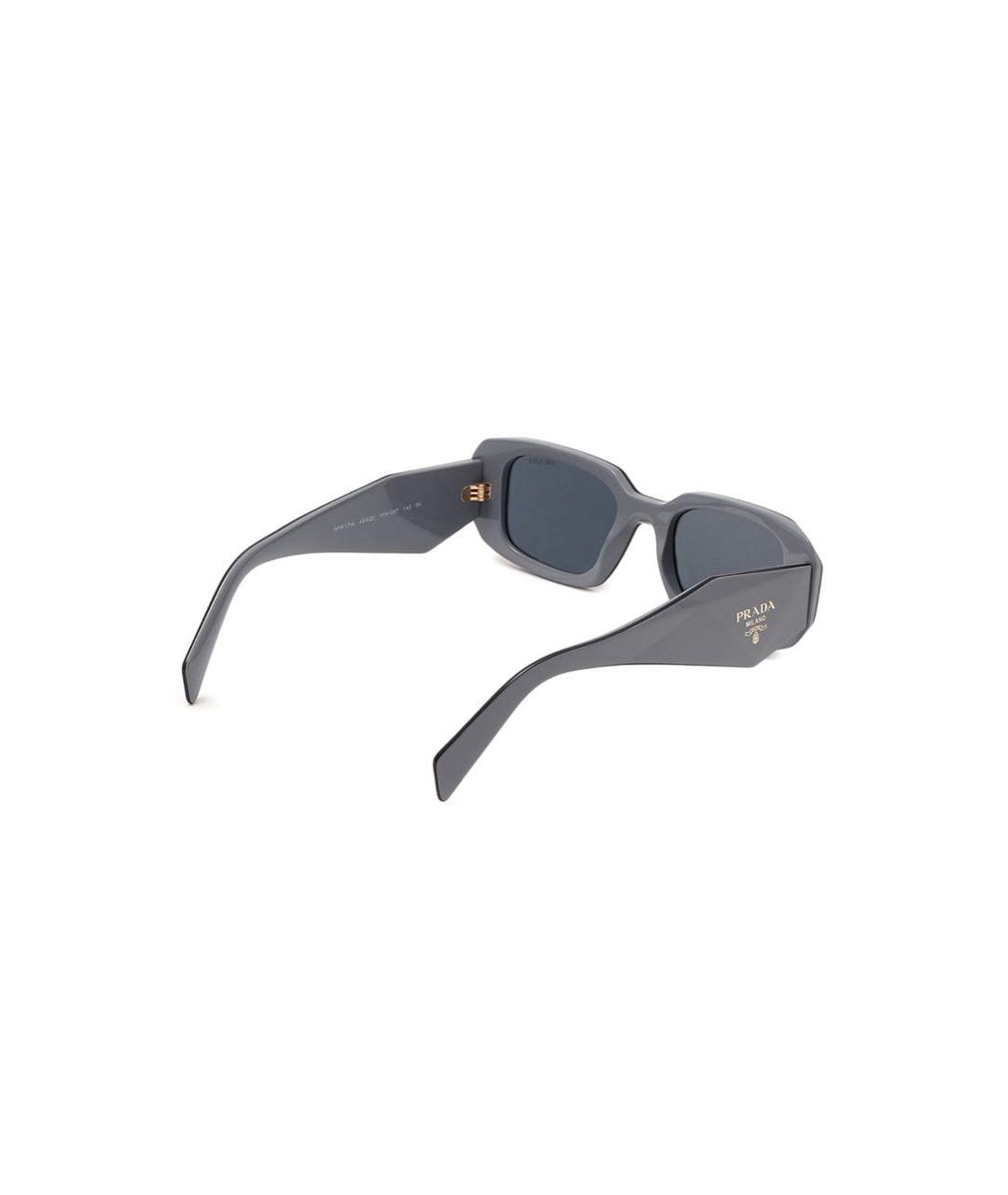 PRADA Серые пластиковые солнцезащитные очки, фото 3