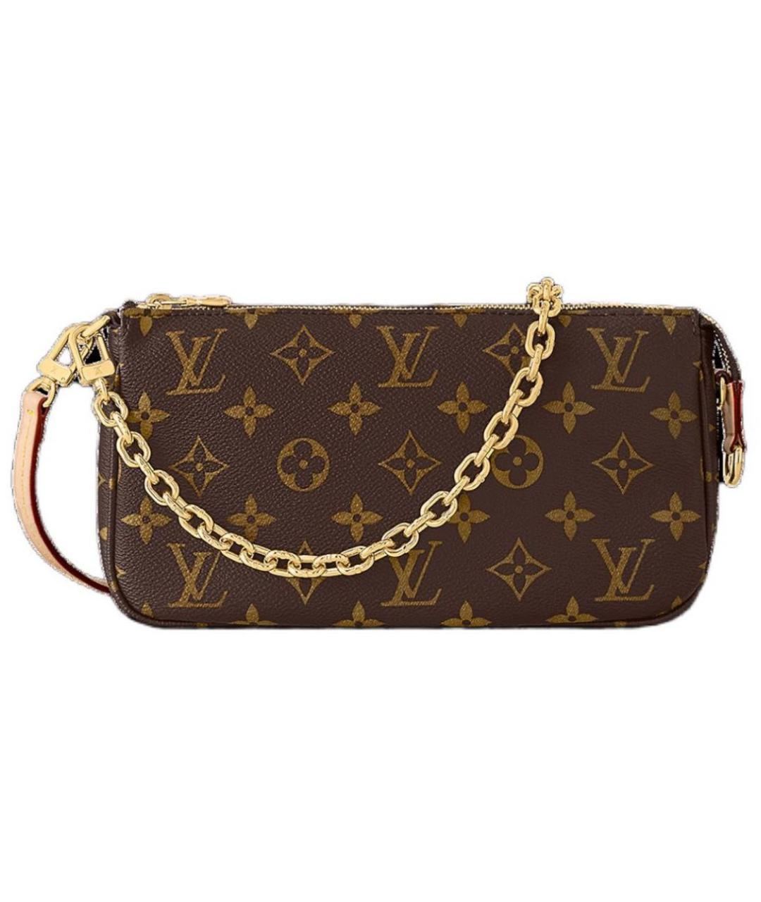 LOUIS VUITTON Коричневая сумка с короткими ручками, фото 2