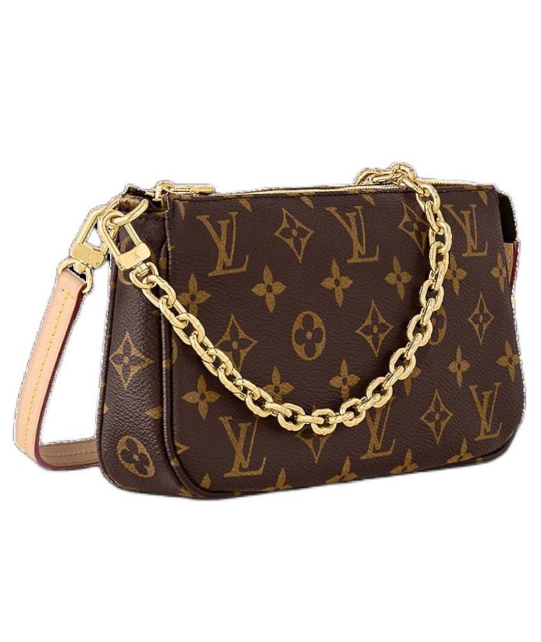 LOUIS VUITTON Коричневая сумка с короткими ручками, фото 1