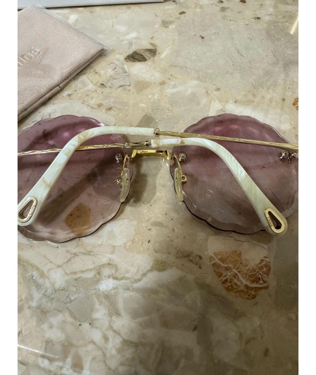 CHLOE Розовые солнцезащитные очки, фото 6