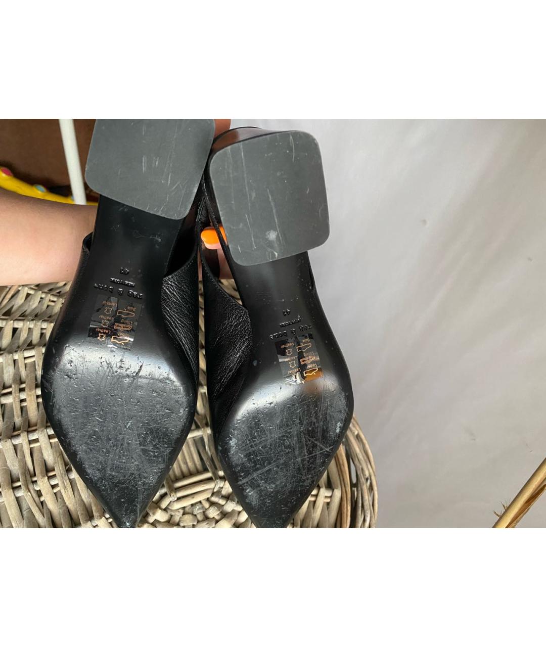 RAG&BONE Черные кожаные туфли, фото 7