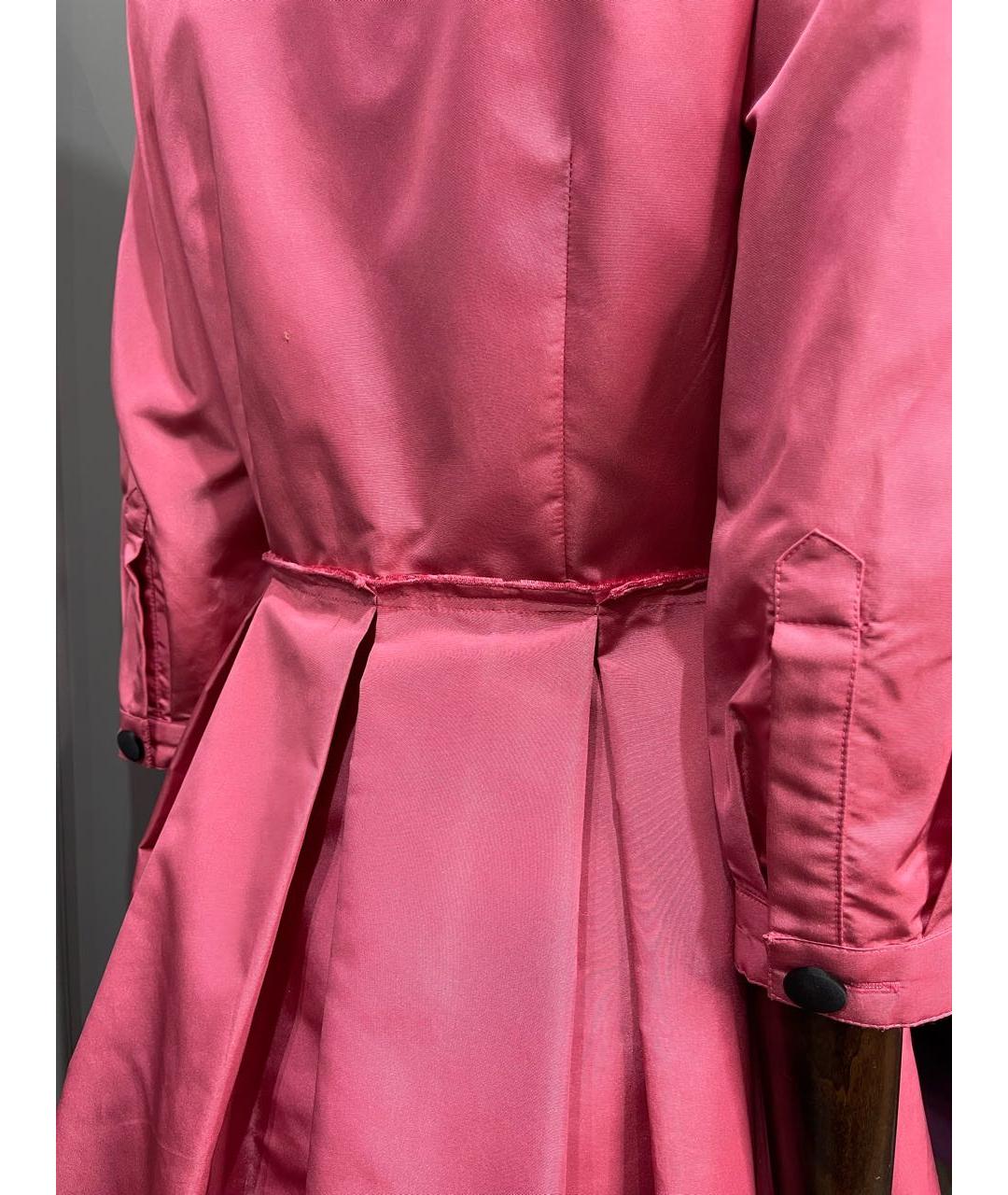 OSCAR DE LA RENTA Розовое полиэстеровое повседневное платье, фото 3
