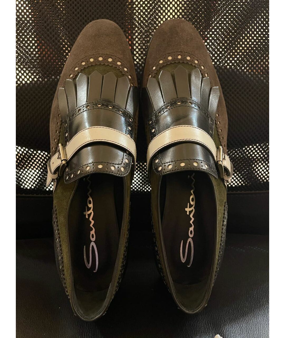 SANTONI Мульти кожаные брогги и оксфорды, фото 3