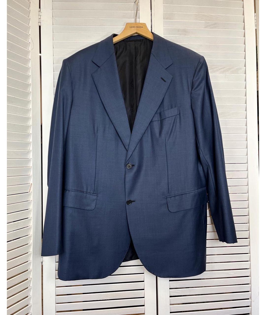 BRIONI Темно-синий шерстяной пиджак, фото 9
