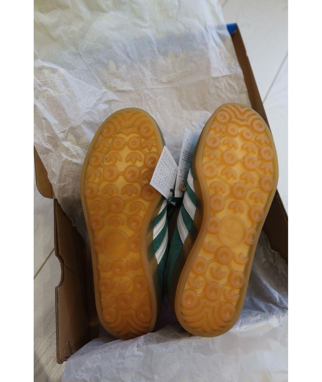 ADIDAS Зеленые замшевые кроссовки, фото 5