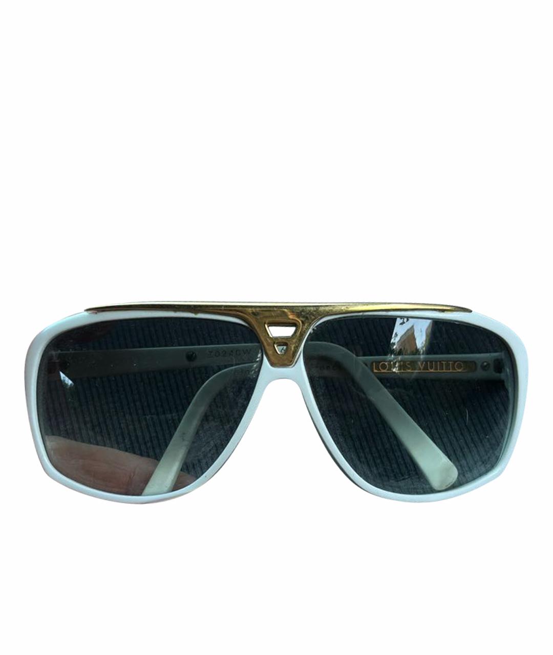 LOUIS VUITTON Белые пластиковые солнцезащитные очки, фото 1