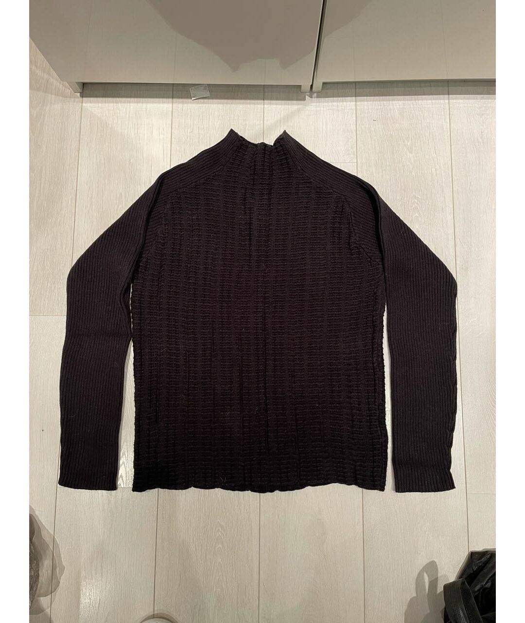 CALVIN KLEIN Черный хлопковый джемпер / свитер, фото 5