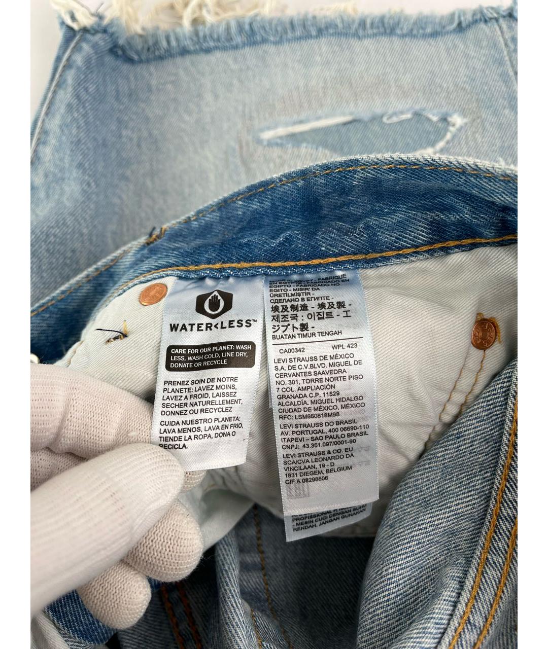 LEVI'S Голубые шорты, фото 8