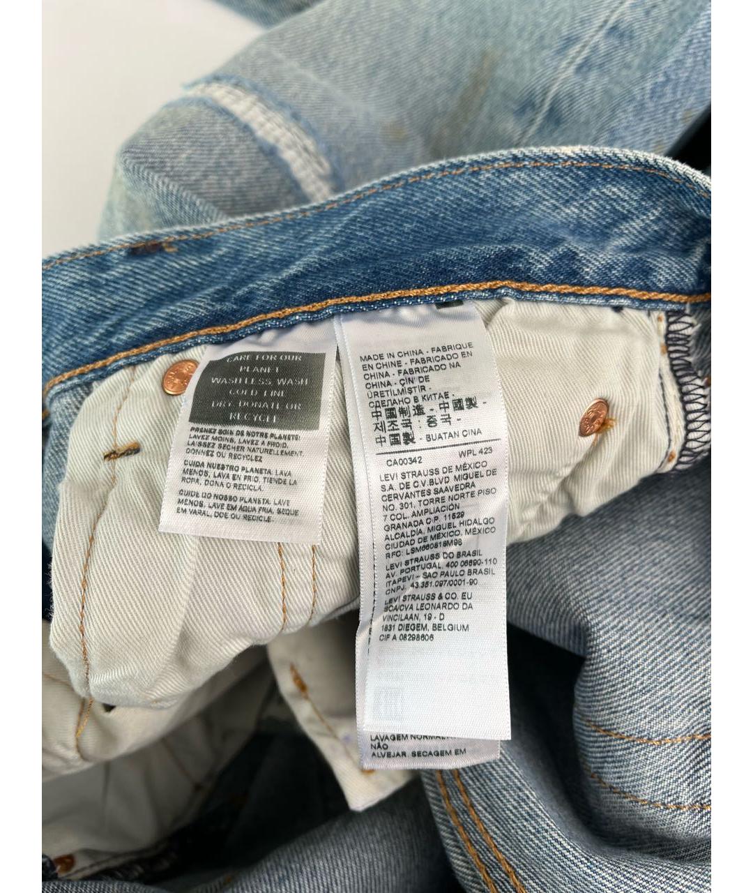 LEVI'S Голубые прямые джинсы, фото 8