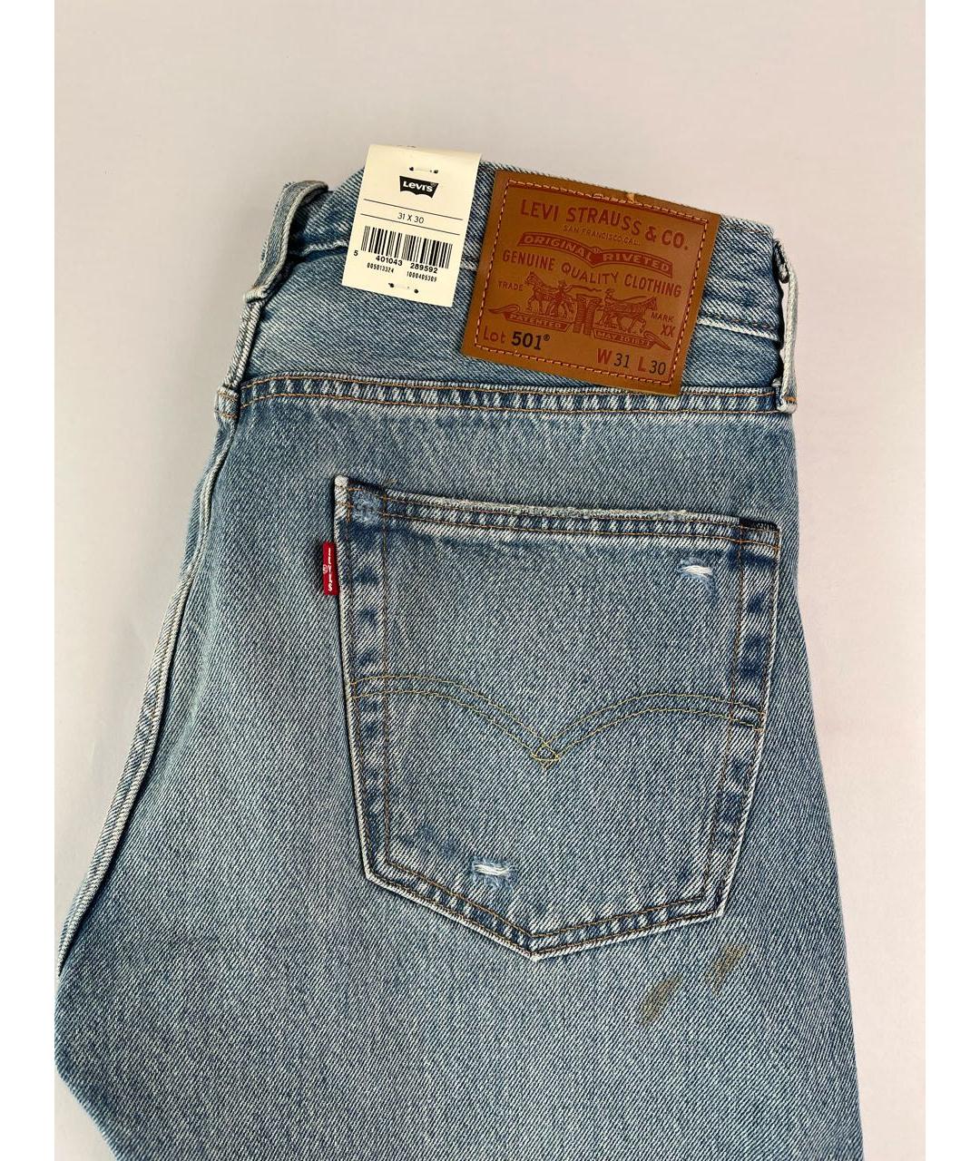 LEVI'S Голубые прямые джинсы, фото 5