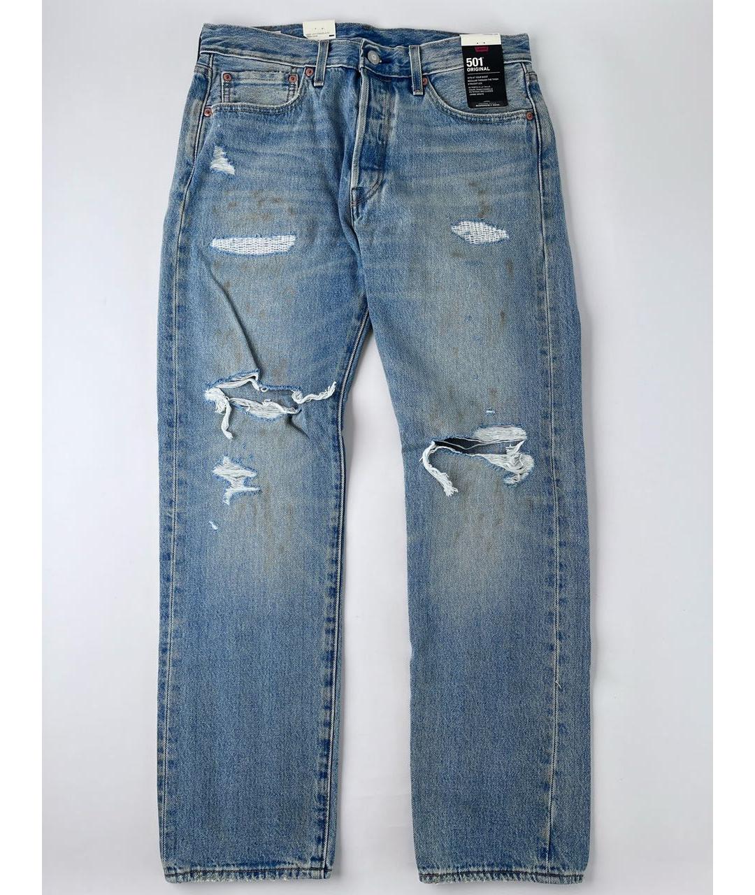 LEVI'S Голубые прямые джинсы, фото 3