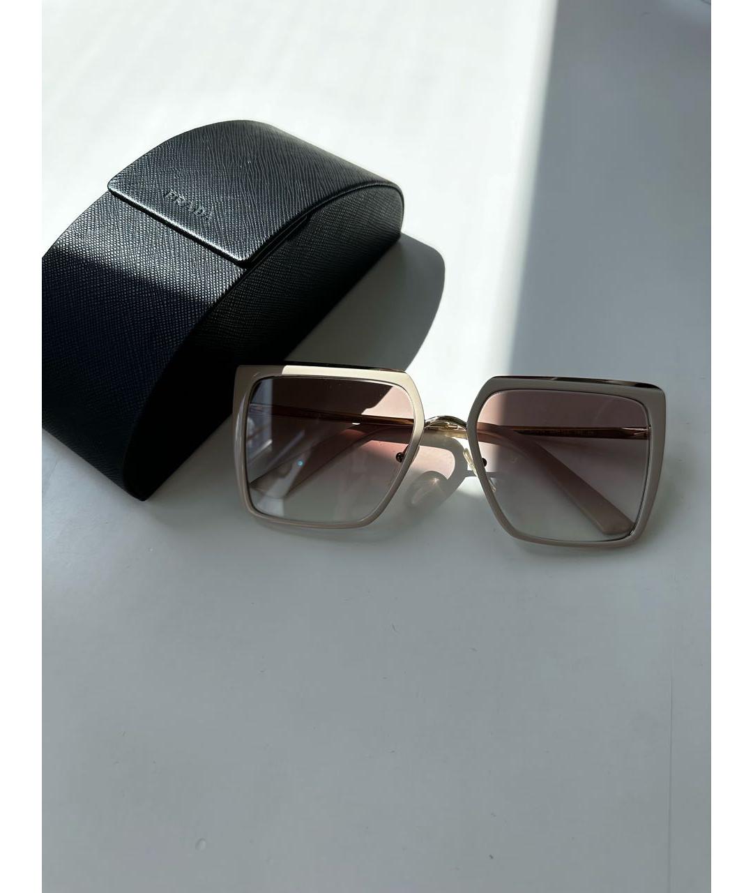 PRADA Розовые пластиковые солнцезащитные очки, фото 5