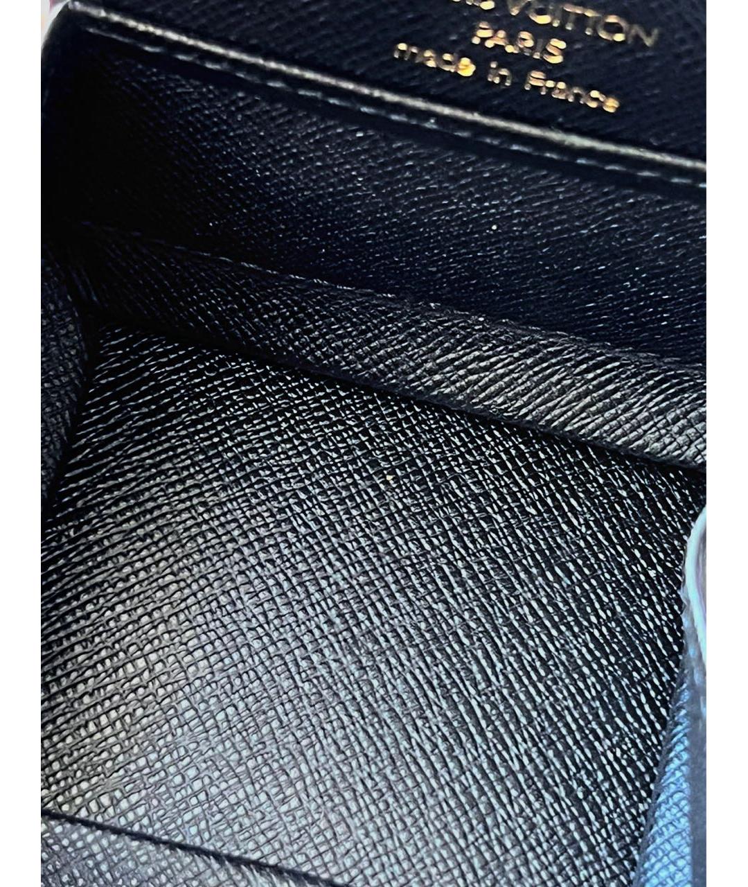 LOUIS VUITTON PRE-OWNED Черный кожаный кошелек, фото 6