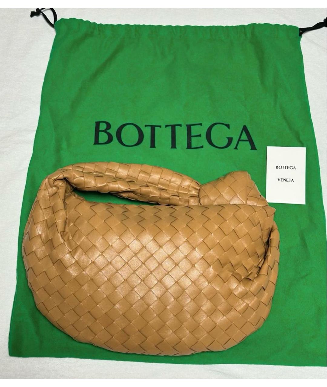 BOTTEGA VENETA Коричневая кожаная сумка с короткими ручками, фото 2