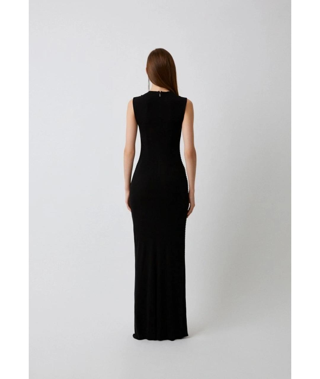 JOHN RICHMOND Черное вискозное вечернее платье, фото 5