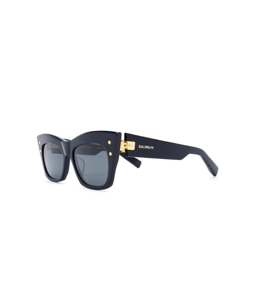 BALMAIN Черные пластиковые солнцезащитные очки, фото 2