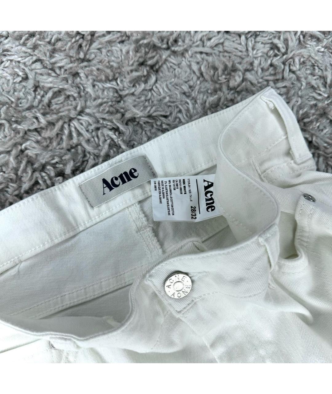 ACNE STUDIOS Белые джинсы слим, фото 5