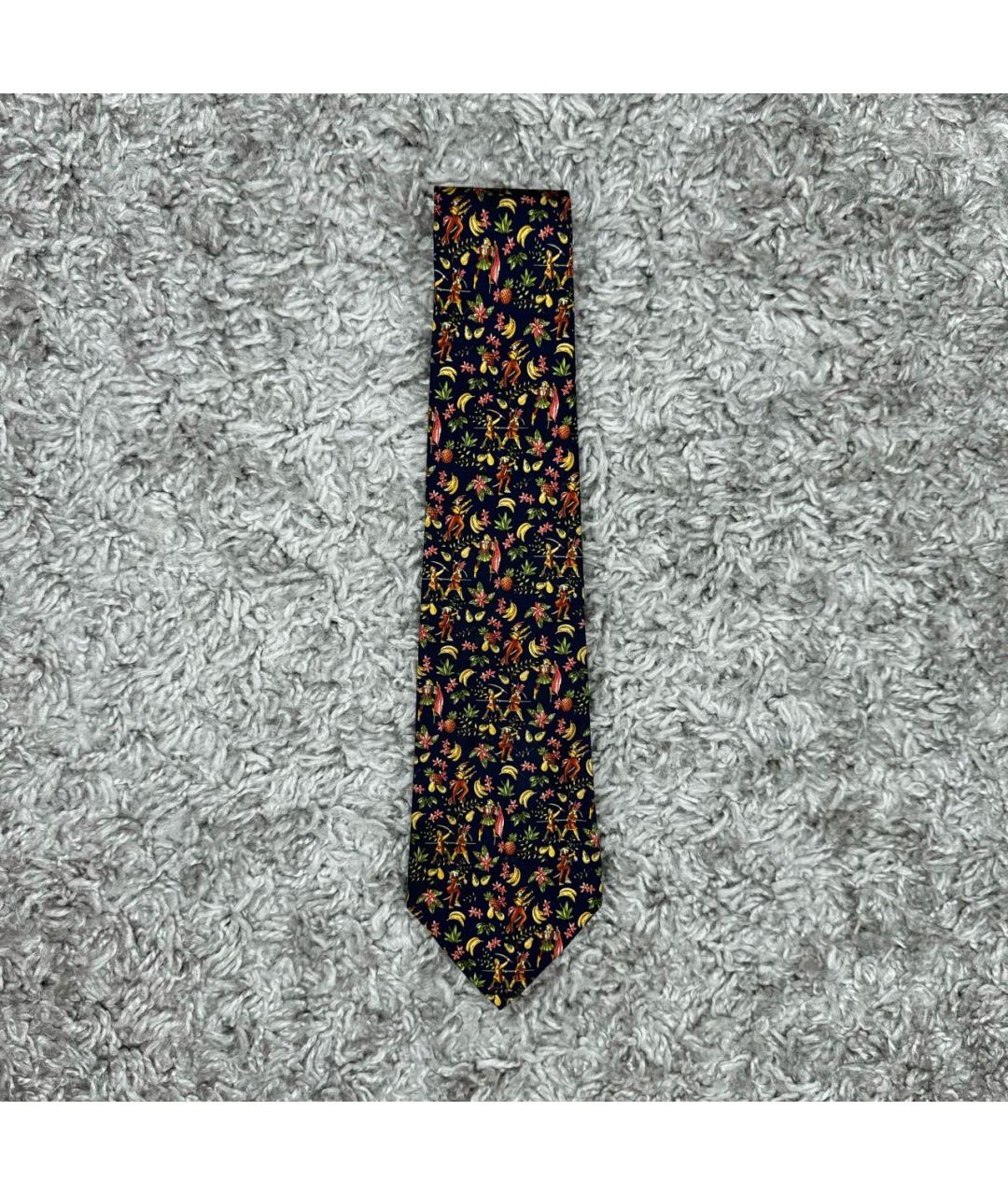 SALVATORE FERRAGAMO Мульти шелковый галстук, фото 4