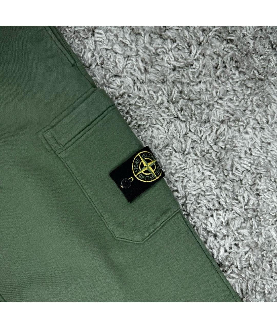 STONE ISLAND Зеленые повседневные брюки, фото 4