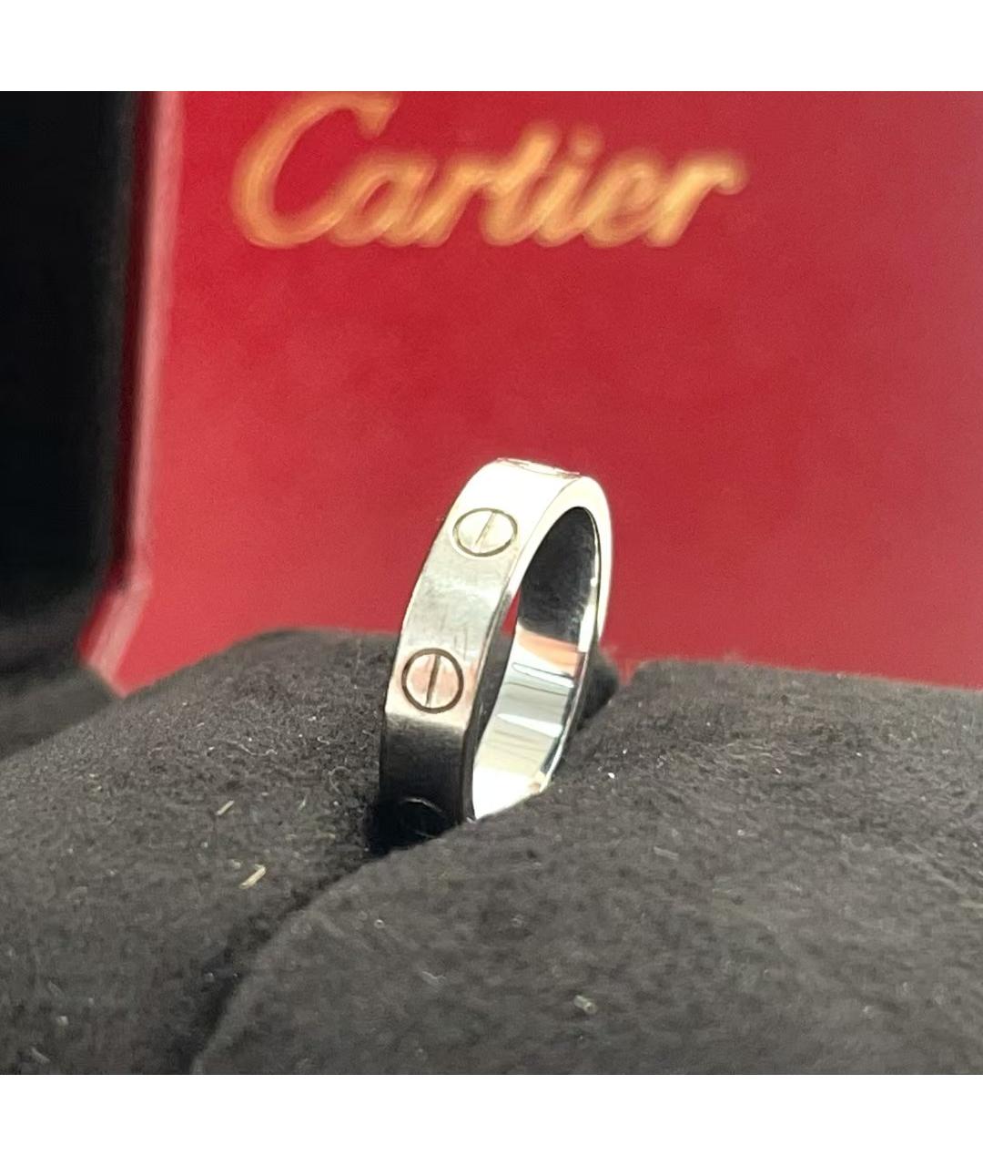 CARTIER Салатовыое кольцо из белого золота, фото 3