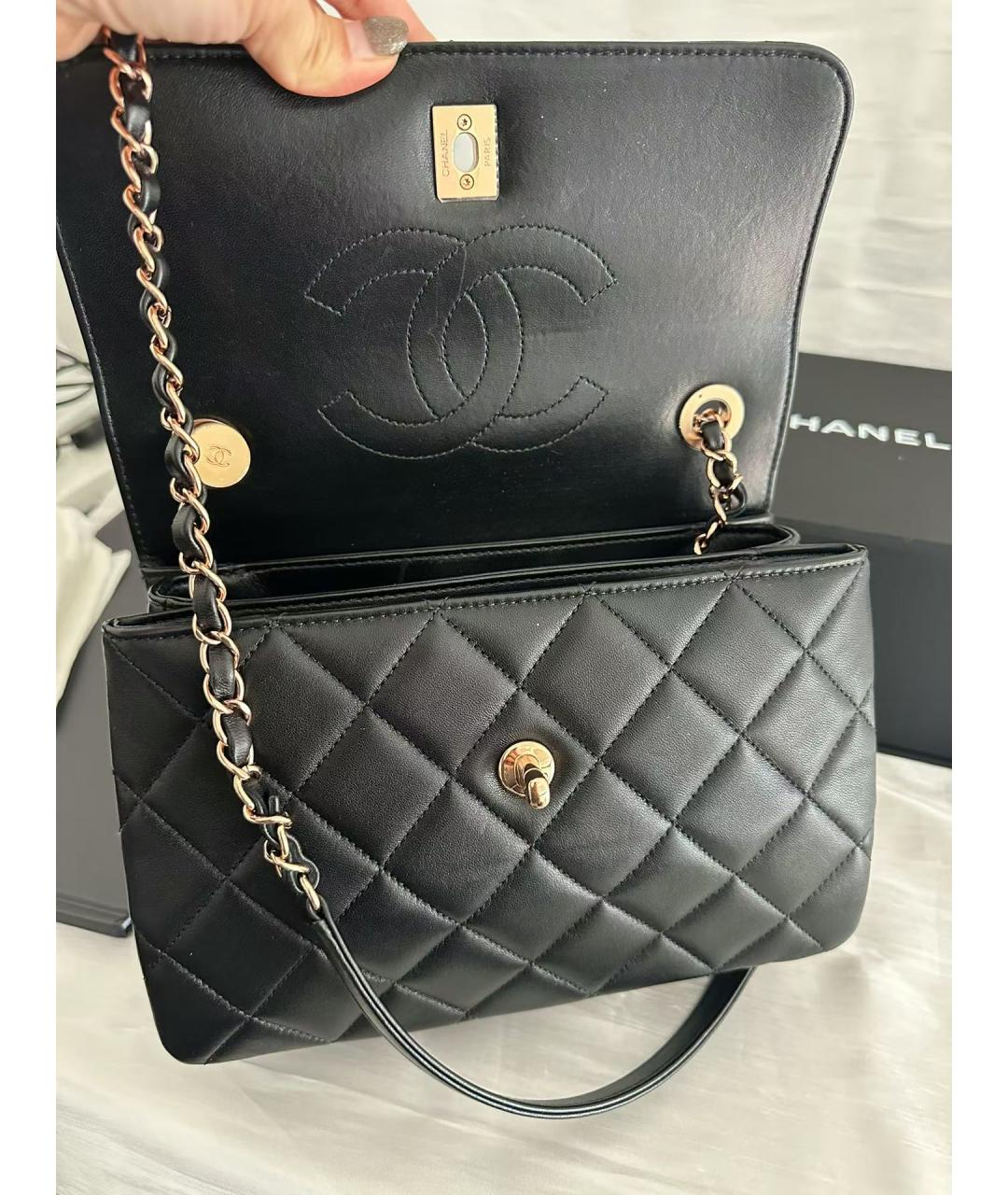 CHANEL PRE-OWNED Черная сумка тоут, фото 7