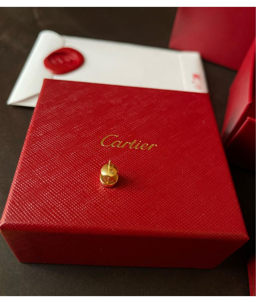 CARTIER Золотые серьги из желтого золота, фото 3