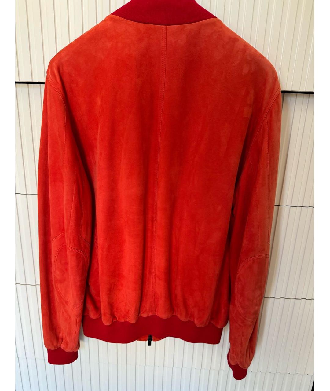 KITON Красная замшевая куртка, фото 2