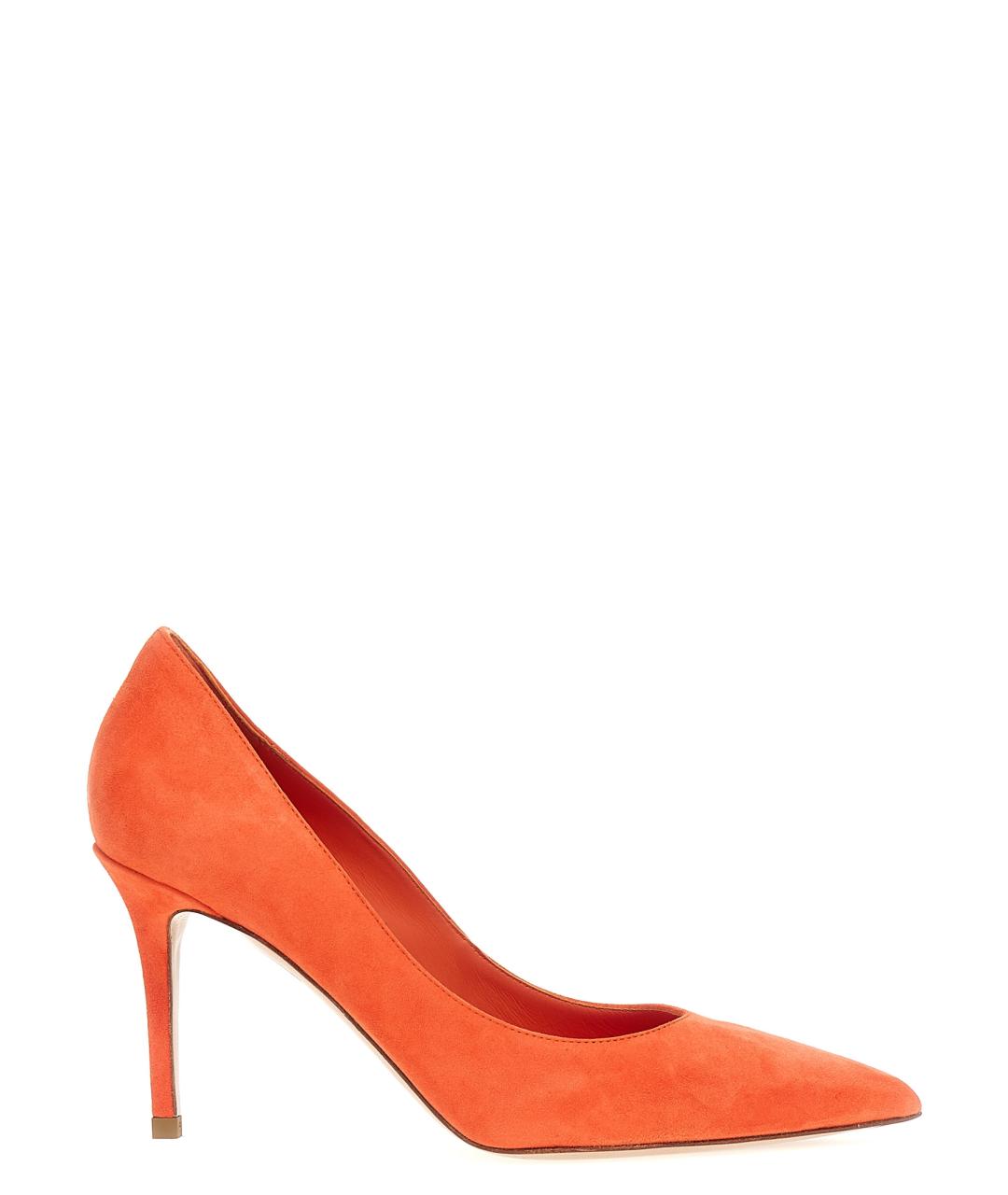 LE SILLA Оранжевое кожаные туфли, фото 1