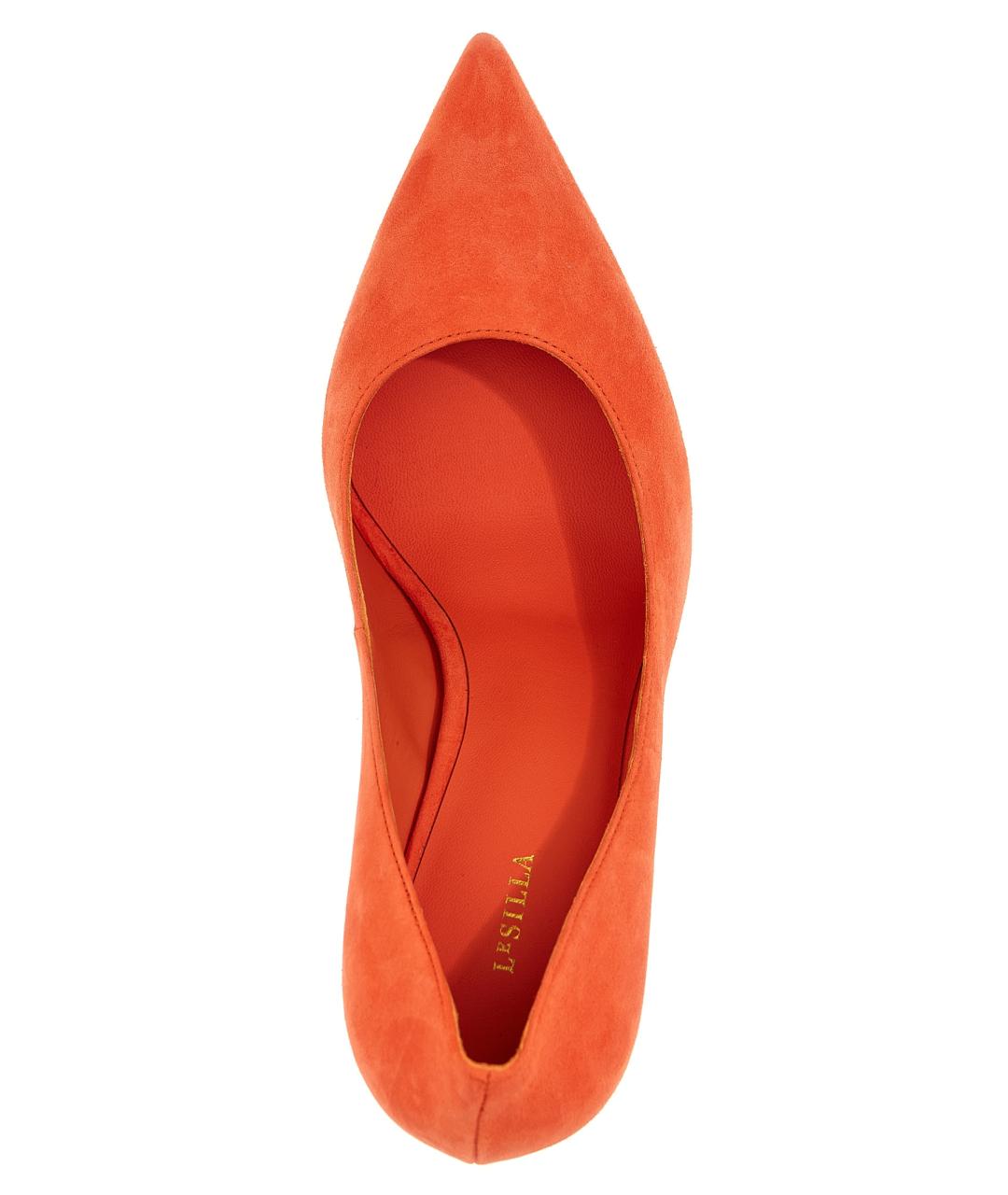LE SILLA Оранжевое кожаные туфли, фото 4