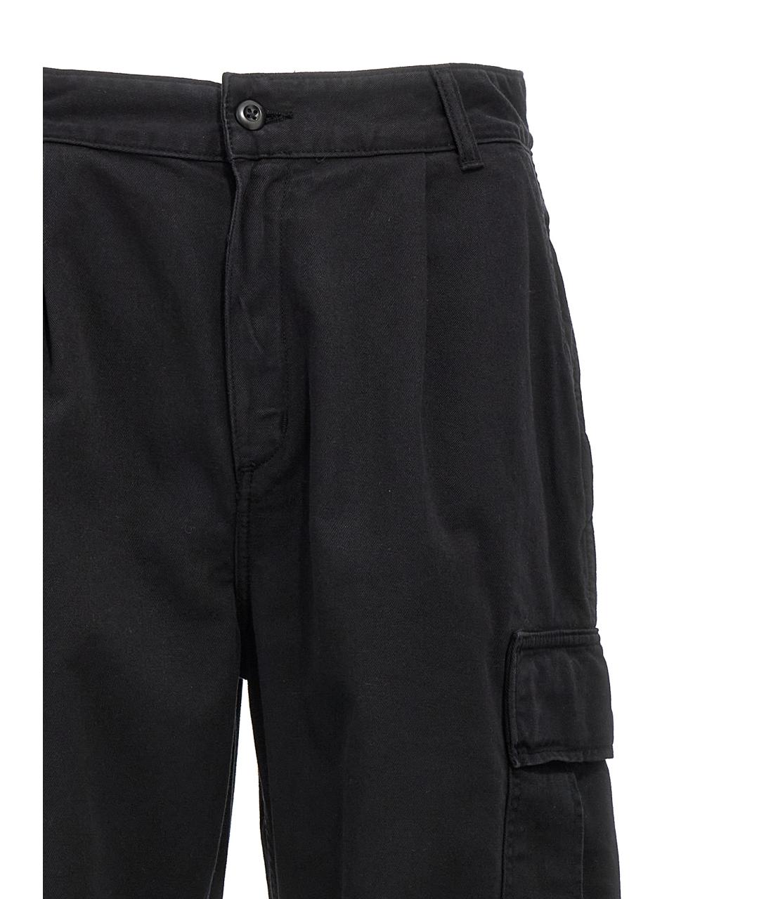 CARHARTT WIP Черные хлопковые повседневные брюки, фото 3