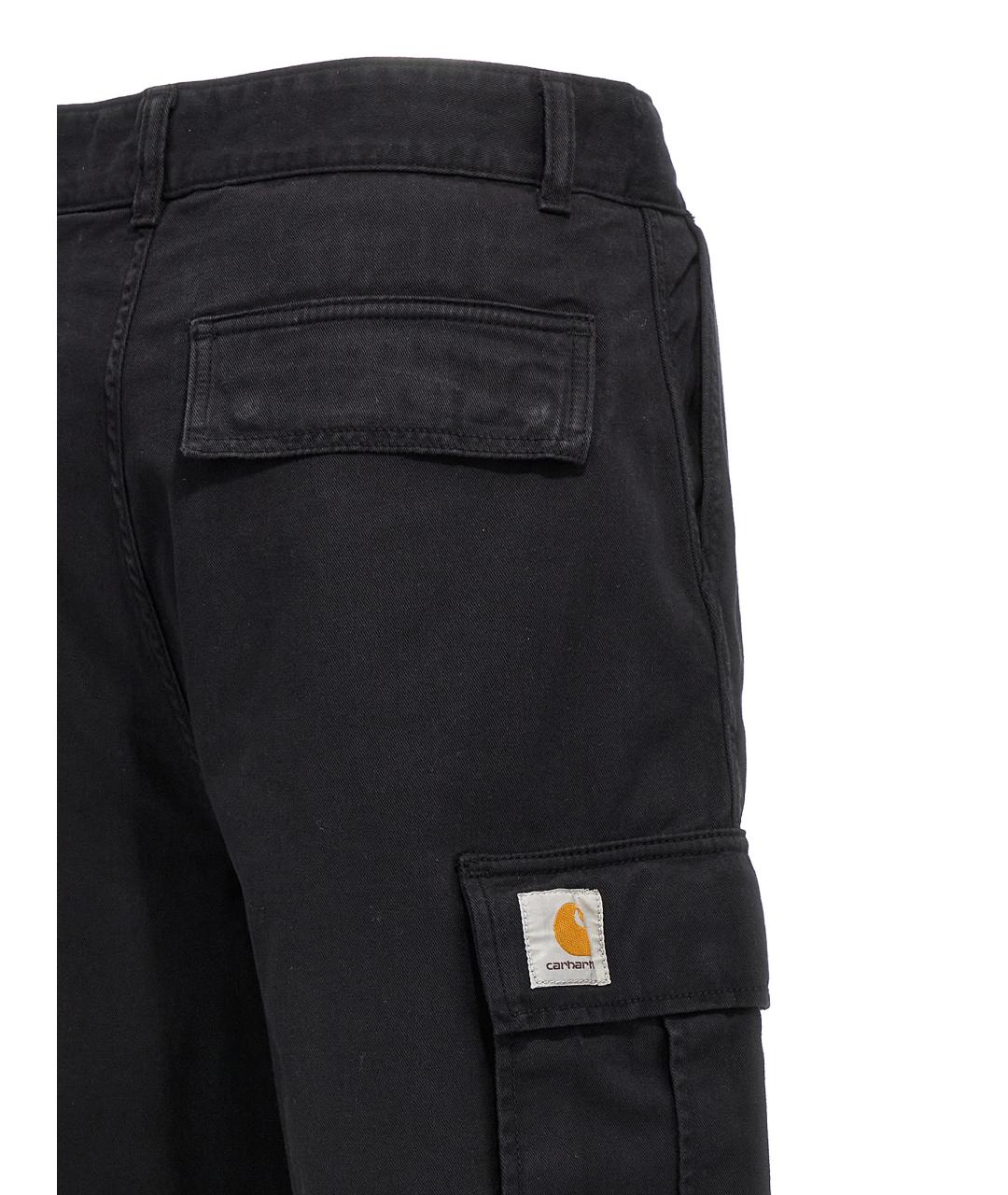CARHARTT WIP Черные хлопковые повседневные брюки, фото 4