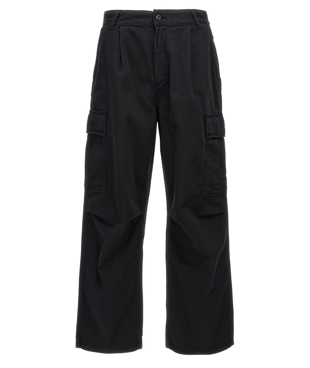 CARHARTT WIP Черные хлопковые повседневные брюки, фото 1