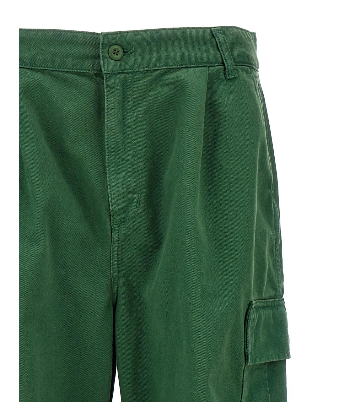 CARHARTT WIP Зеленые хлопковые повседневные брюки, фото 3