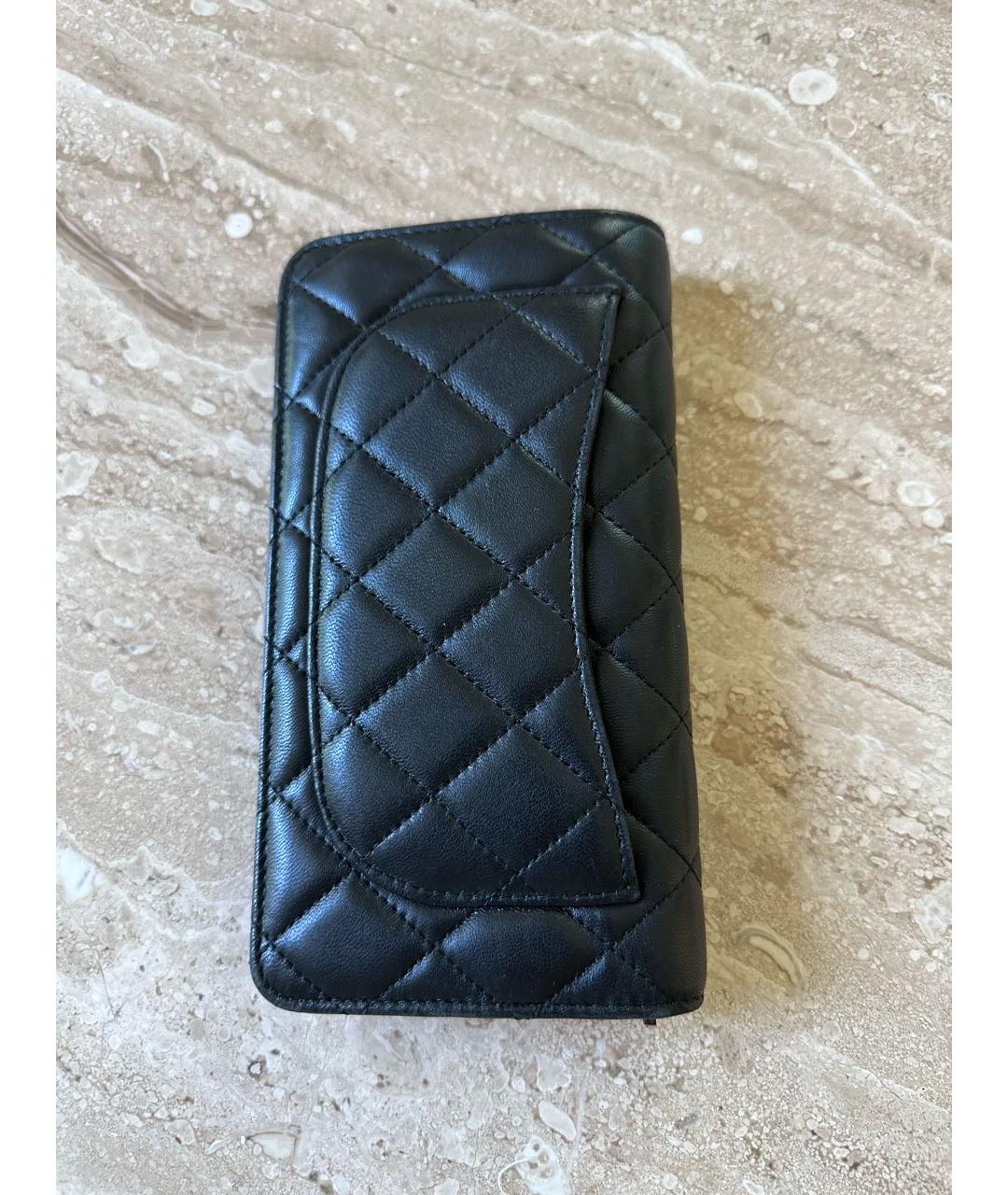 CHANEL PRE-OWNED Черный кожаный кошелек, фото 3