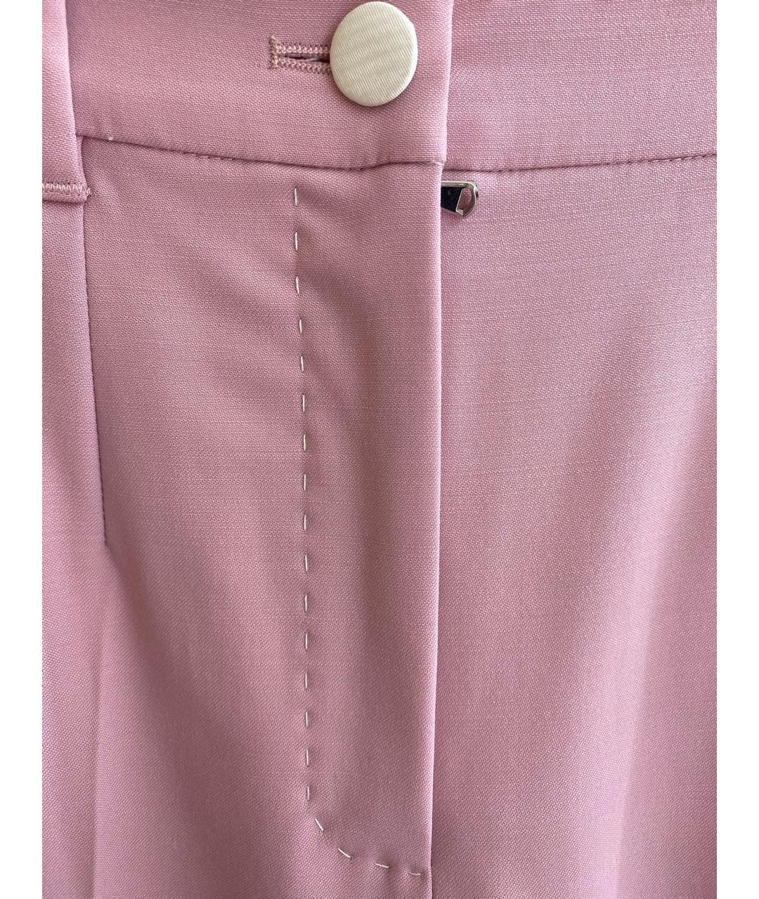 DOLCE&GABBANA Розовые прямые брюки, фото 7