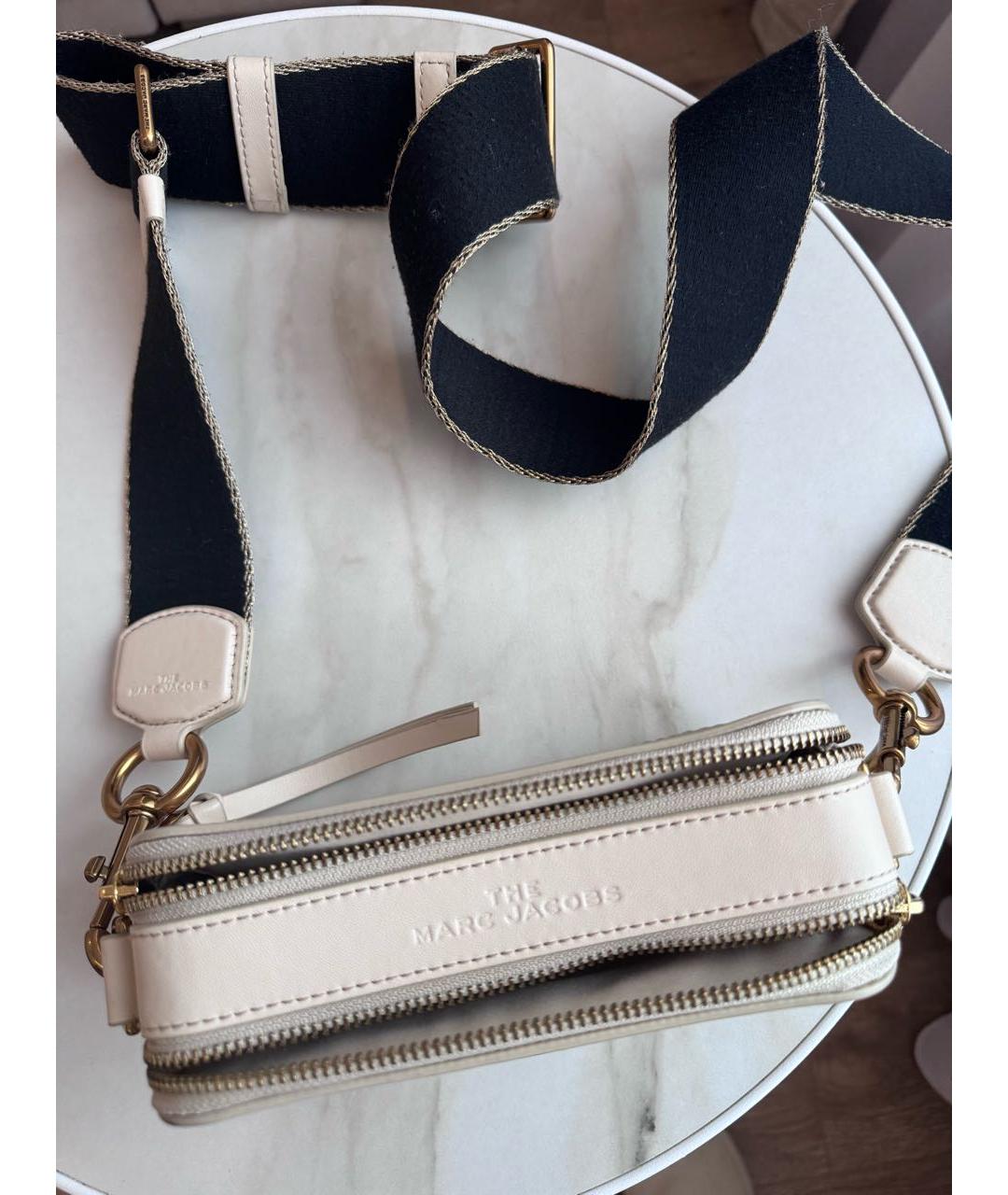 MARC JACOBS Бежевая кожаная сумка через плечо, фото 3