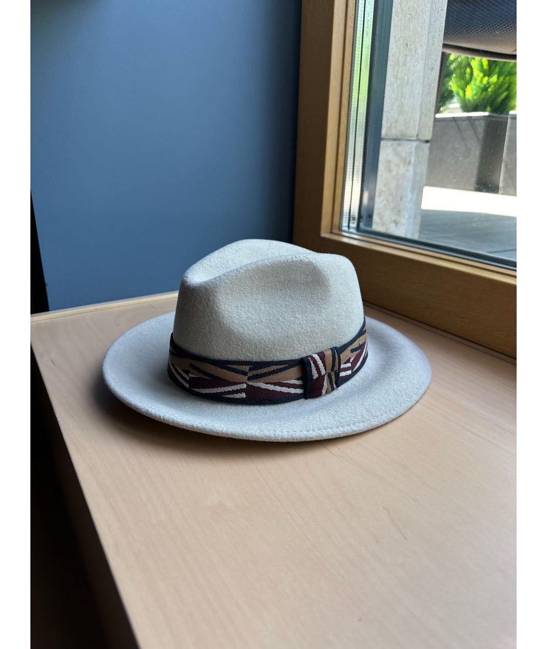 WEEKEND MAX MARA Серая шерстяная шляпа, фото 5