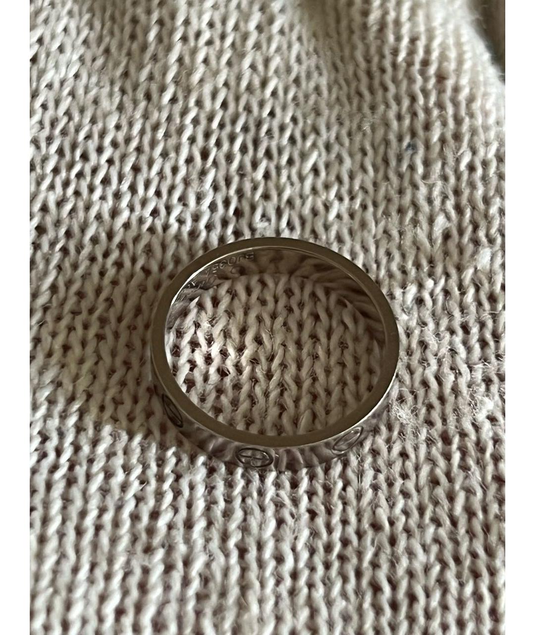 CARTIER Антрацитовое кольцо из белого золота, фото 8