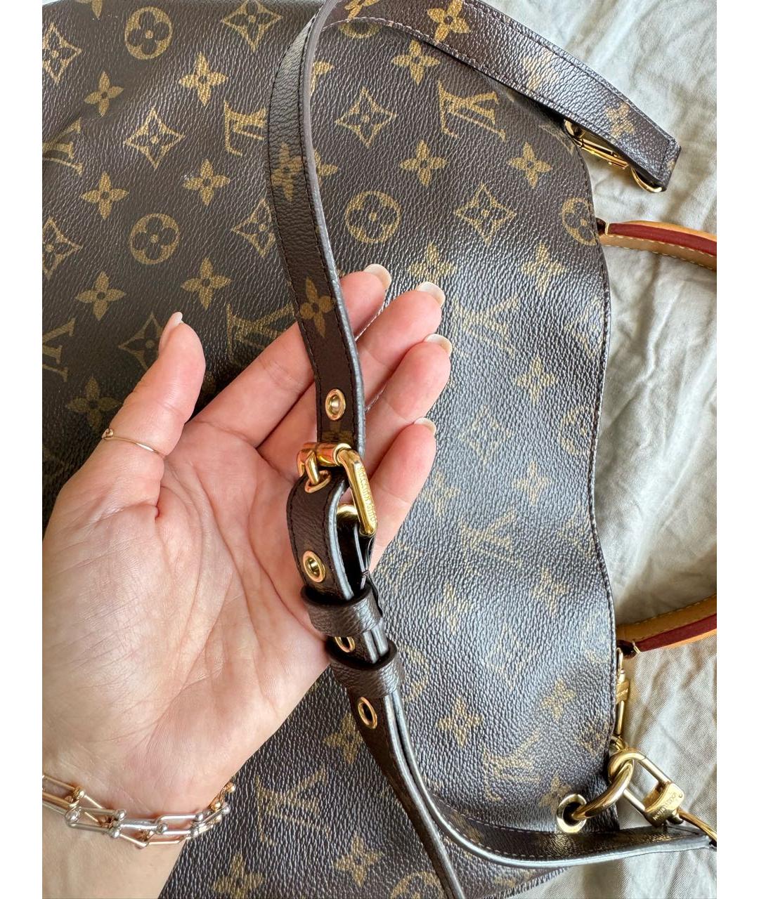 LOUIS VUITTON PRE-OWNED Коричневая сумка тоут, фото 7