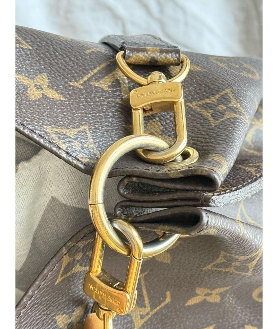 LOUIS VUITTON PRE-OWNED Коричневая сумка тоут, фото 8