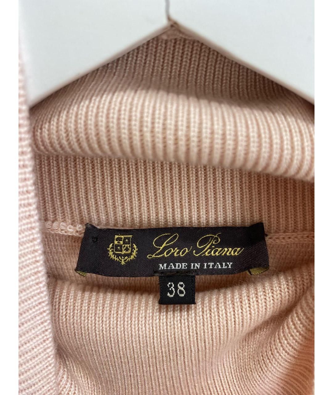 LORO PIANA Розовый кашемировый джемпер / свитер, фото 3