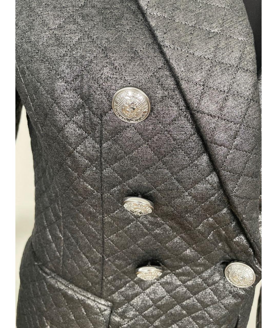 BALMAIN Серебрянный жакет/пиджак, фото 5