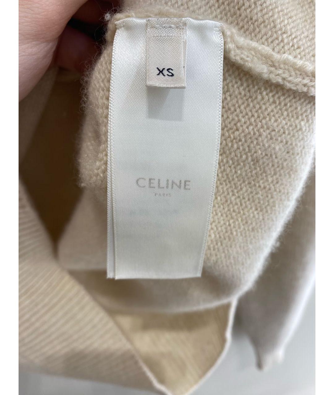 CELINE PRE-OWNED Бежевый кашемировый джемпер / свитер, фото 6