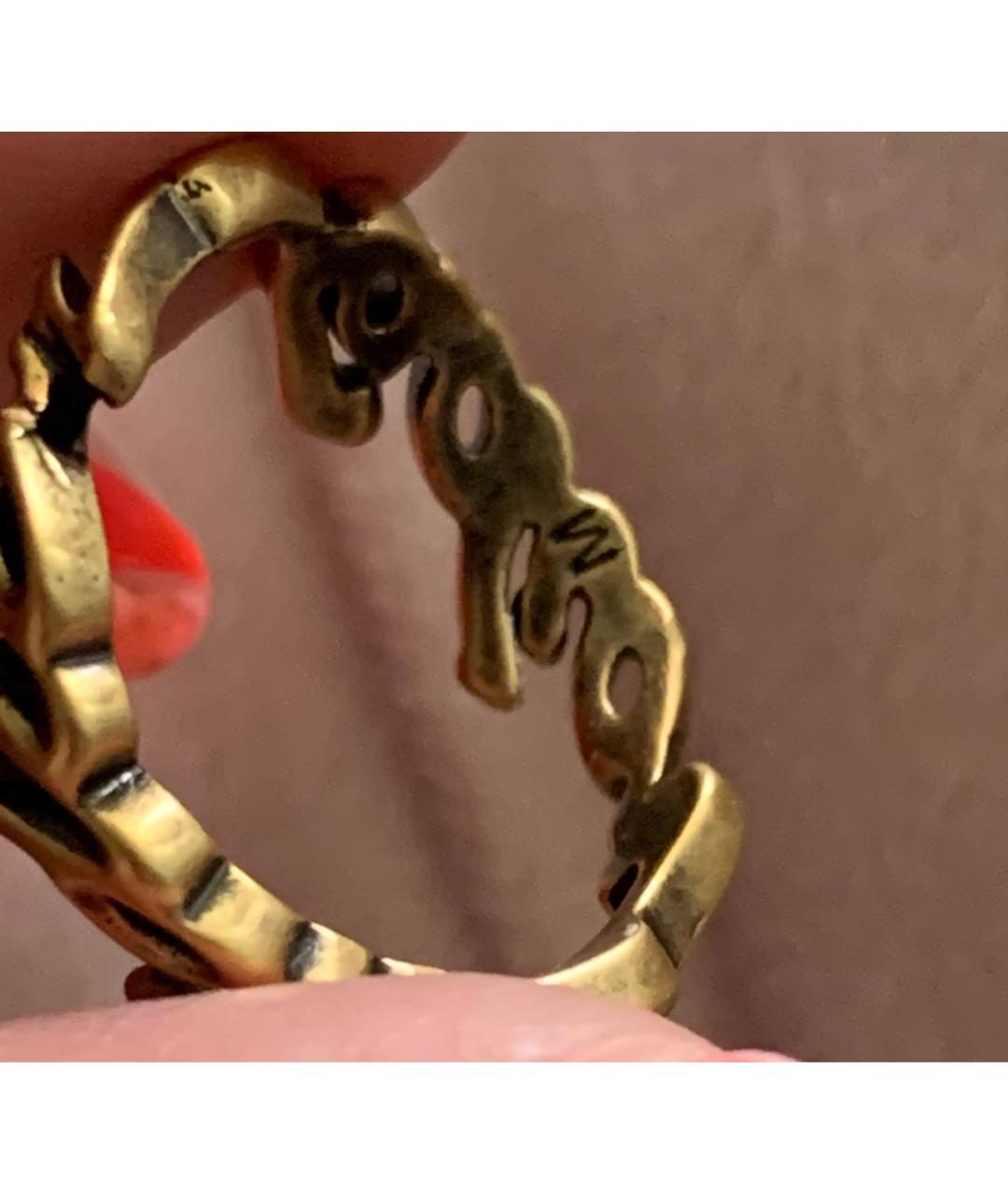 CHRISTIAN DIOR PRE-OWNED Золотое латунное кольцо, фото 2