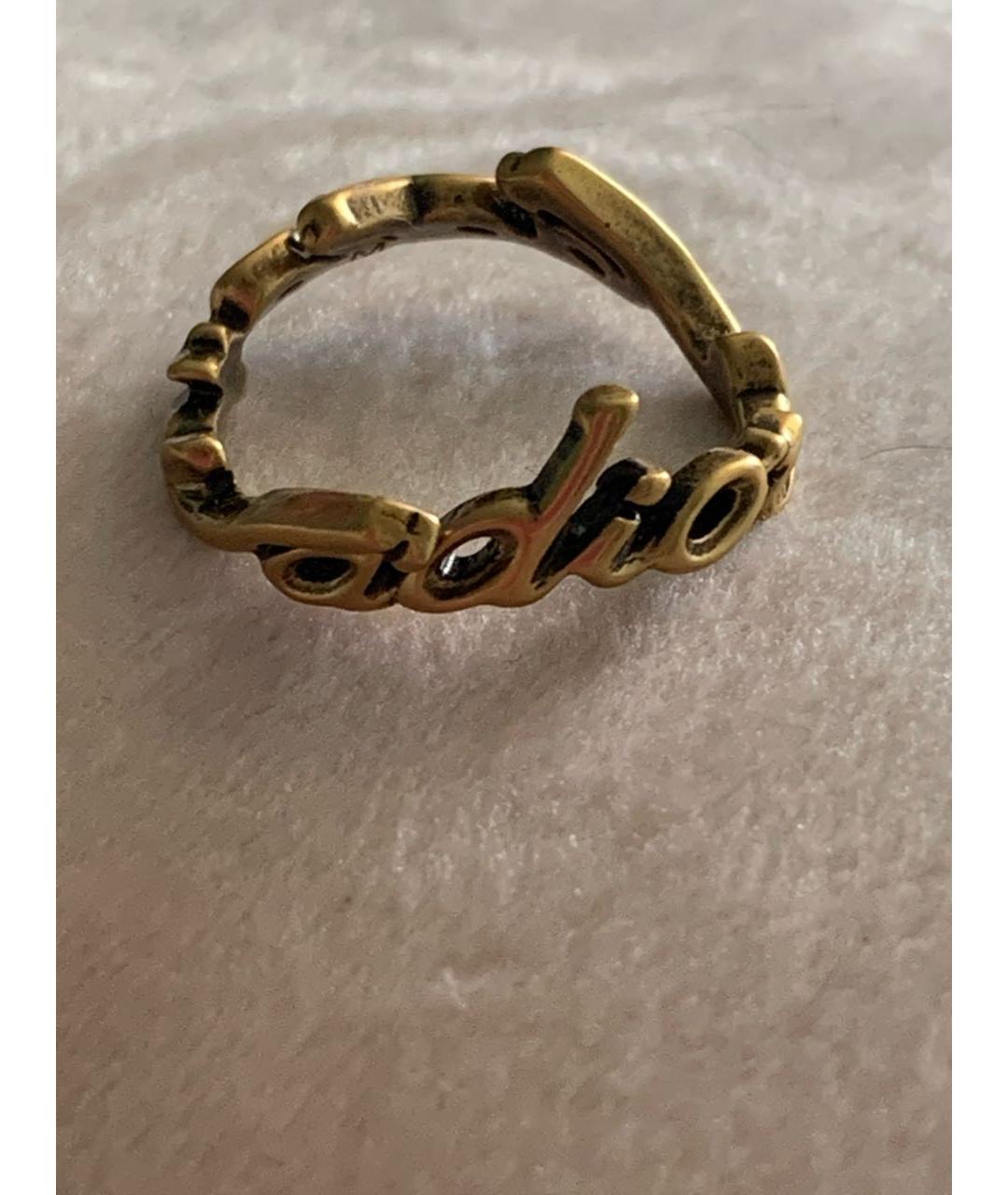 CHRISTIAN DIOR Золотое латунное кольцо, фото 4